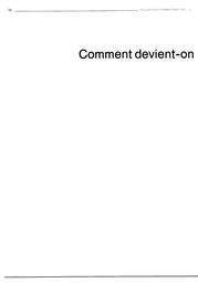 Comment devient-on élève de lycée professionnel ? Les attitudes des élèves entrant en 1ère année de CAP et de BEP. 1984-1985. | BINON, Jean