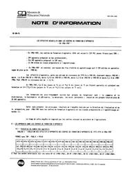 Effectifs (les) accueillis dans les centres de formation d'apprentis en 1986-1987. | CHANEMOUGA, P.