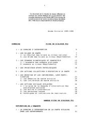 Activités des services sociaux et de santé scolaire. Fiche de dialogue, 1985-1986, public et privé. | ANDRIEUX, Christine