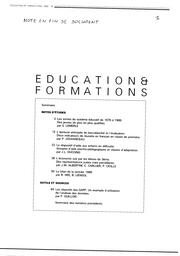 Sorties (les) du systéme éducatif de 1976 à 1986. Des jeunes de plus en plus qualifiés. | LEMERLE, Stéphanie