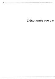 Economie (l') vue par les élèves de troisième : des représentations justes mais parcellaires. | ALBERTINI, Jean-Marie