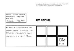 Nombre d'établissements du second degré ventilés par tranches d'effectifs réels. Public. 1986-87. | CHATILLON, Emilie