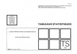 Classes préparatoires aux grandes écoles. Carte des préparations. Public, privé, 1989-1990. | CHATILLON, Emilie