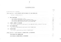 Etablissements d'enseignement supérieur artistique et culturel, 1989-1990. | ROULLIN-LEFEBVRE, Valérie