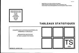 Enquête dans les écoles maternelles, primaires et spéciales. Répartition des élèves et des classes par niveau. Privé, 1994-95. | PORCEDDU, Pierrette