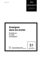 Enseigner dans les écoles. Enquête sur le métier d'enseignant. | GUILLAUME, François-Régis