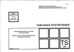 Etablissements publics et privés du second degré. Répartition des élèves par formation détaillée et par sexe. Année 1994-1995. | MAETZ, Isabelle
