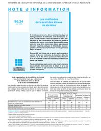 Méthodes (les) de travail des élèves de sixième. | EL JAMMAL, Marie-Hélène