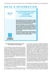 Connaissances (les) civiques et les comportements en société à la fin du collège. | FABRE CORNALI, Dominique