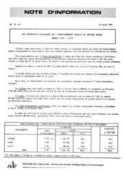 Les effectifs scolaires de l'enseignement public du second degré. Année 1978-1979 | France. Ministère de l'Education nationale (MEN)