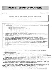 Situation dans les établissements publics du premier degré à la rentrée 1983-1984 | HEE, Bernadette