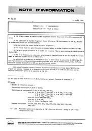 Formations d'ingénieurs. Evolution de 1967 à 1984. | POULET, Pascale