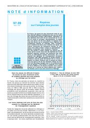 Repères sur l'emploi des jeunes. | POULET, Pascale