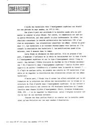 Entrée (l') des bacheliers dans l'enseignement supérieur. Evolution de la part des bacheliers dans chaque série s'inscrivant à l'université, en CPGE et STS de 1975-76 à 1981-82. | BREILLOT, Sylvaine