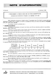 L'enseignement du premier degré dans les établissements privés ; Situation des effectifs d'élèves à la rentrée 1979-1980 | France. Ministère de l'Education nationale (MEN)