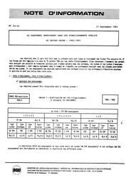 Personnel (le) enseignant dans les établissements publics du second degré - 1982-1983. | France. Ministère de l'Education nationale (MEN)