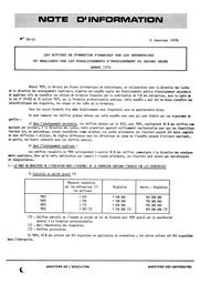 Actions (les) de formation financées par les entreprises et réalisées par les établissements d'enseignement du second degré ; année 1976. | France. Ministère de l'Education nationale (MEN)