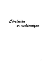 Evaluation pédagogique dans les collèges ; Fin du cycle d'observation, juin 1982 ; Mathématiques. | France. Ministère de l'Education nationale (MEN). Direction de l'évaluation et de la prospective (DEP)