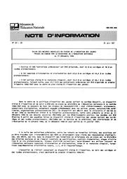 Bilan des mesures nouvelles en faveur de l'insertion des jeunes prises en charge par le ministère de l'Education nationale au 31 décembre 1986 | HATEM, Frank
