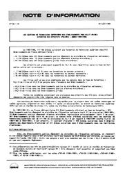 Les sections de techniciens supérieurs des établissements publics et privés. Situation des effectifs d'élèves, année 1985-1986 | LEMONNIER, Martine