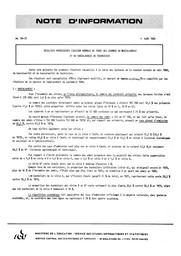 Résultats provisoires (session normale de 1980) des examens du baccalauréat et du baccalauréat de technicien | France. Ministère de l'Education nationale (MEN)