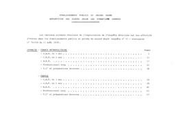 Etablissements publics du second degré ; répartition des élèves selon les formations données. 1978-1979. | France. Ministère de l'Education nationale (MEN)