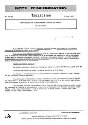 Statistiques de l'enseignement spécial en France en 1977-1978 | France. Ministère de l'Education nationale (MEN)