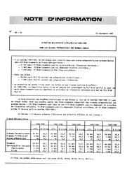 Situation des effectifs d'élèves en 1984-1985 dans les classes préparatoires aux grandes écoles. | LEMONNIER, Martine