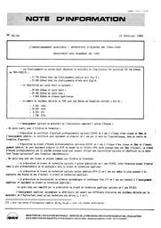 L'enseignement agricole. Effectifs d'élèves en 1984-1985. Résultats aux examens de 1985 | RONDEAU, Marie-Claude