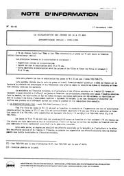 La scolarisation des jeunes de 16 à 25 ans : apprentissage inclus : 1985-1986 / Marie-Claude Rondeau | RONDEAU, Marie-Claude. Auteur