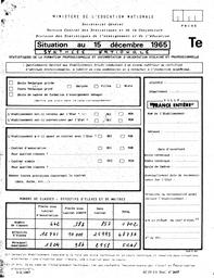 Synthèse des effectifs inscrits dans le second degré privé, 1965-66. | France. Ministère de l'Education nationale (MEN)