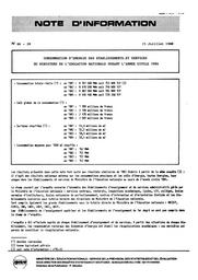 Consommation d'énergie des établissements et services du ministère de l'Education nationale durant l'année civile 1984. | RADICA, Gratien