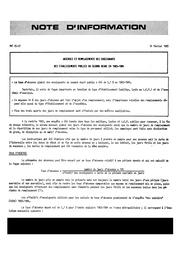 Absences et remplacements des enseignants des établissements publics du second degré en 1983-1984 / Kristel Radica | RADICA, Kristel. Auteur