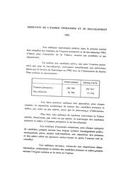 Statistiques du baccalauréat 1963. | France. Ministère de l'Education nationale (MEN)
