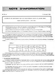 Le service des enseignants dans les établissements publics du second degré. France métropolitaine, 1983-1984 | LABARRIERE, Marie-Geneviève