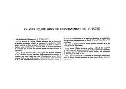 Examens et diplômes de l'enseignement du premier degré, de 1929-30 à 1949-50. | France. Bureau universitaire de statistiques (BUS)