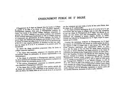 Enseignement (l') public du second degré, de 1924-25 à 1950-51. | France. Bureau universitaire de statistiques (BUS)