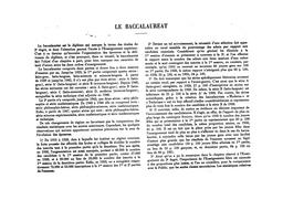 Le Baccalauréat : évolution des admis de 1900 à 1950. Résultats détaillés pour les années 1948, 1949 et 1950 | France. Bureau universitaire de statistiques (BUS)