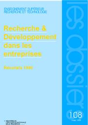 Recherche et développement dans les entreprises ; Résultats 1996. | GANDON, Martine