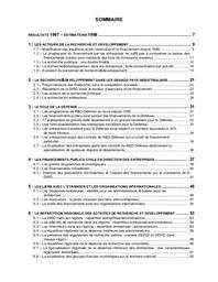 Recherche et développement en France. Résultats 1997, estimations 1998. Objectifs socio-économiques du BCRD 1999. | BONNEAU, Monique