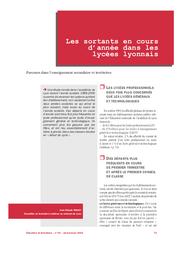 Sortants (les) en cours d'année dans les lycées lyonnais. | VEBRET, Jean-Claude