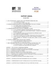 Rapport annuel : année 2003 / Haut conseil de l'évaluation de l'école | France. Haut Conseil de l’Evaluation de l’Ecole (HCEE)