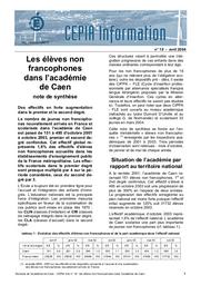 L'accueil des élèves non francophones dans l'académie de Caen. | RECT CAEN