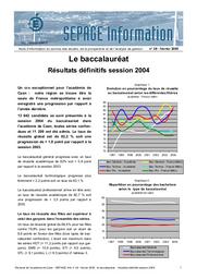 Résultats définitifs au Baccalauréat session 2004 de l'académie de Caen | RECT CAEN