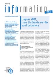 Depuis 2001, trois étudiants sur dix sont boursiers. | FABRE, Jérôme