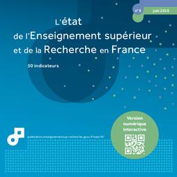 L'État de l'enseignement supérieur et de la recherche en France [2017] / Ministère de de l'Enseignement supérieur et de la Recherche. DGESIP/DGRI-SIES Sous-direction des systèmes d’information et des études statistiques | WEISENBURGER, Emmanuel. Directeur de publication