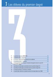 Repères et références statistiques : sur les enseignements, la formation et la recherche [RERS 2010]. Chapitre 3, les élèves du premier degré / Ministère de l'éducation nnationale | QUERE, Michel. Directeur de publication