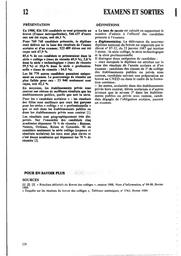 Repères et références statistiques : sur les enseignements et la formation : édition 1989 : année scolaire et universitaire 1987-1988. Chapitre 12, Examens et sorties / Ministère de l'éducation nationale, de la jeunesse et des sports. Direction de l'évaluation et de la prospective | BOISIVON , Jean-Pierre. Directeur de publication