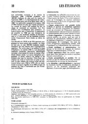 Repères et références statistiques : sur les enseignements et la formation : année scolaire et universitaire 1988-1989 : édition 1990. Chapitre 10, Les Etudiants / Ministère de l'éducation nationale, de la jeunesse et des sports. Direction de l'évaluation et de la prospective | BOISIVON , Jean-Pierre. Directeur de publication