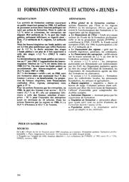 Repères et références statistiques : sur les enseignements et la formation : année scolaire et universitaire 1988-1989 : édition 1990. Chapitre 11, Formation continue et actions "jeunes" / Ministère de l'éducation nationale, de la jeunesse et des sports. Direction de l'évaluation et de la prospective | BOISIVON , Jean-Pierre. Directeur de publication